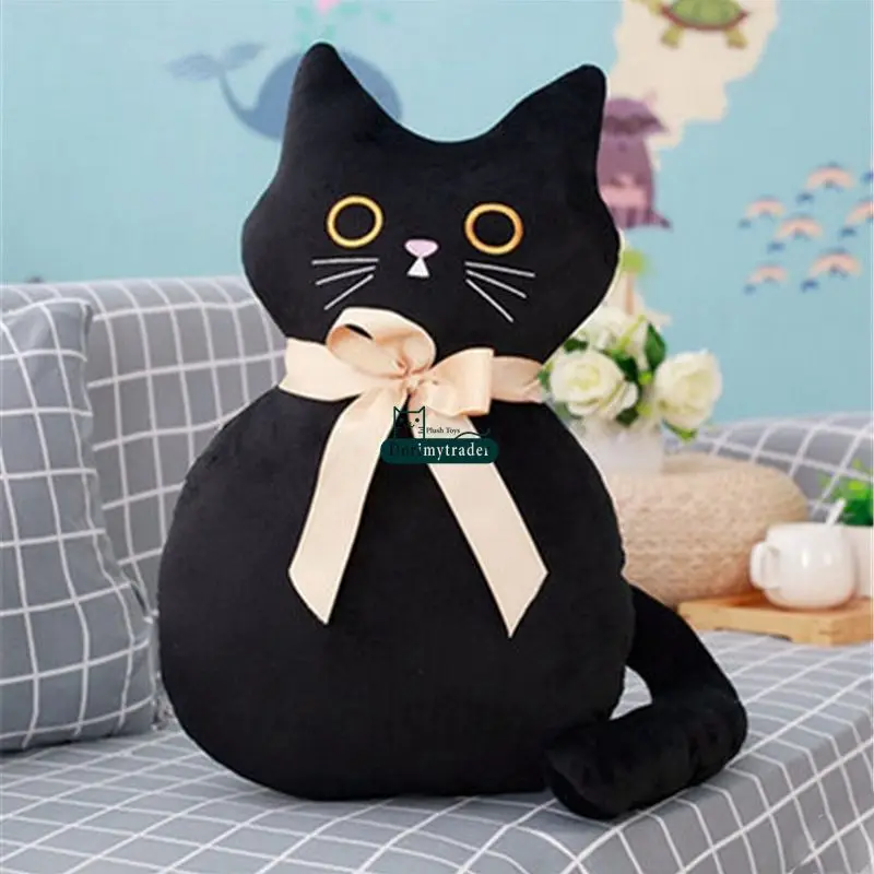 cuddly black cat