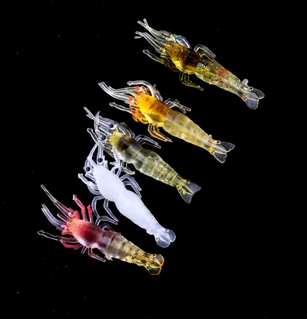 

Big Sale 25pcs/5pack Simulation Shrimp Soft Baits Carp Fishing Lures For Fishing Feeder Wobblers Fishing Tackle 4.8cm 7.5g/pack