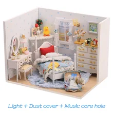 DIY Villa Puppe Haus Holz 3D Lichter Miniatur Puppenhaus Möbel Puzzle Kit Spielzeug für Kinder Bestist Serie Geschenk