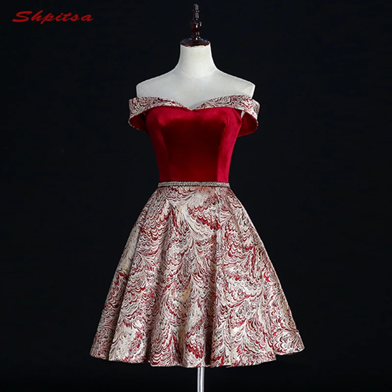 

Floral Short Cocktail Dresses Women Cocktails Formal Prom Coctail Party Dresses vestido de festa curto coctel