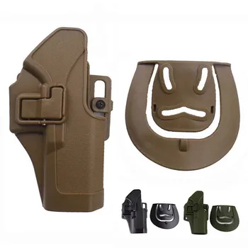

Tactical Glock 17 19 22 23 31 32 Gun Holster Army Airsoft Pistol Glock Belt Holster With Gun Sling MOLLE Platform Magazine Pouch