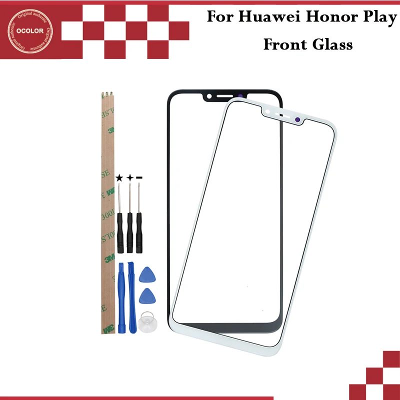 

ocolor For Huawei Honor Play COR-L29 COR-AL00 COR-TL10 Front Touch Screen Outer Glass Panel Fit Replacement With Tools +Adhesive