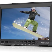 7 ''Тонкий HD видео монитор feelworld fw759 ips 1280x800 HDMI 1080 p с солнцезащитным козырьком FW759 для BMPCC BMCC hd камера монитор