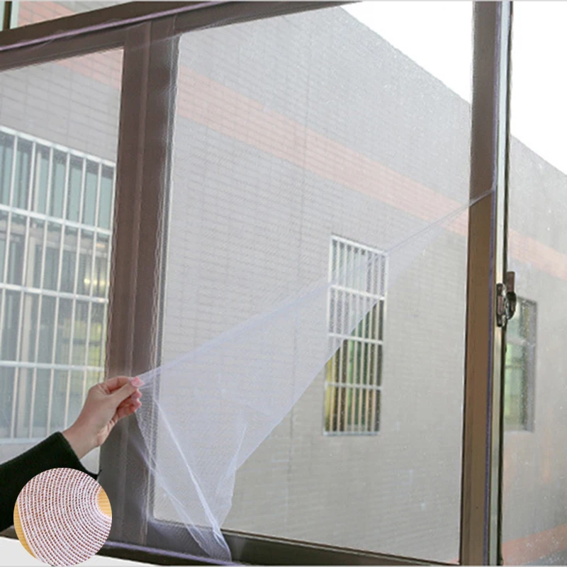 Window Net 150x130cm Self-adhesive Door Screen Curtain Protect Mesh Anti-Mosquito Invisible Simple for Kitchen | Дом и сад