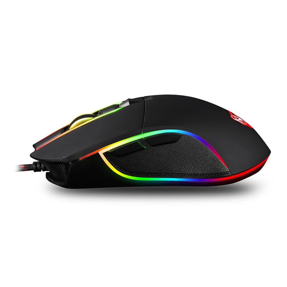 Motospeed V30 Проводная Оптическая USB игровая мышь с RGB подсветкой 6 кнопок 3500DPI