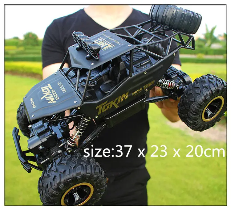 1:12 4WD RC автомобили обновленная версия 2,4 г радио Управление RC Cars игрушки багги High speed грузовиков Off- грузовых автомобилей игрушки для детей - Цвет: 37cm Black Large