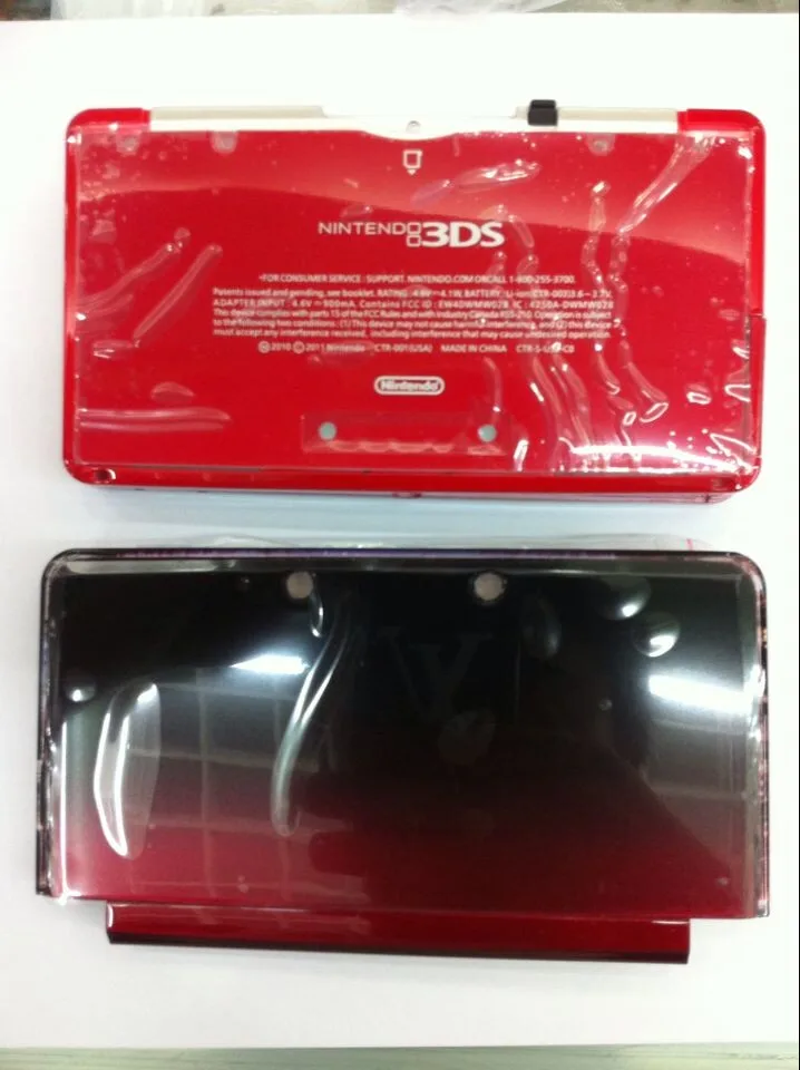 Оригинальные Замена Полный В виде ракушки дом случае комплект Для Nintendo 3DS 3DS Корпус/Чехол - Цвет: Red