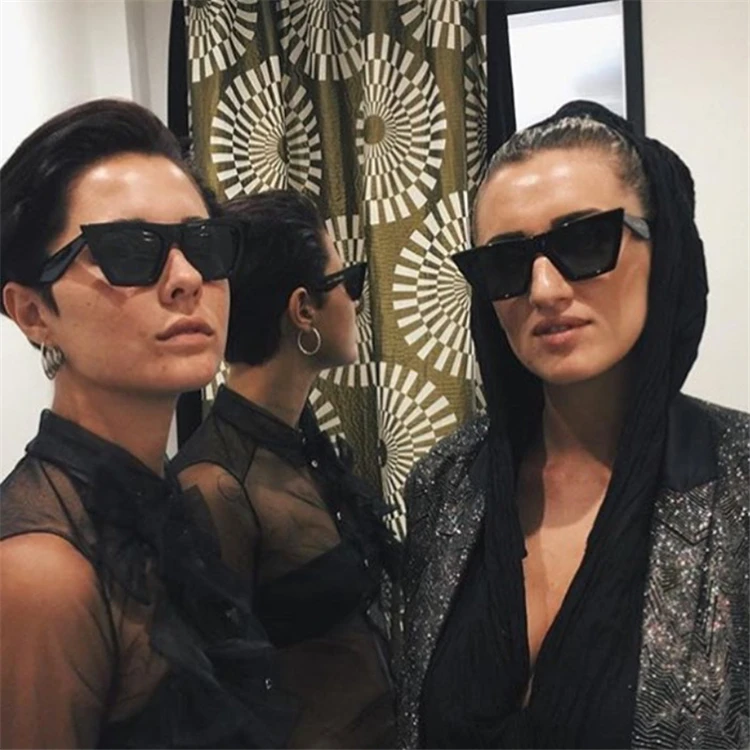 2018 New Cat Eye Women Sunglasses Shaped Sun Glasses Female Eyewear Blue SunglassesAccessories Brand Designer Fashion Shades plastic UV400 (4)