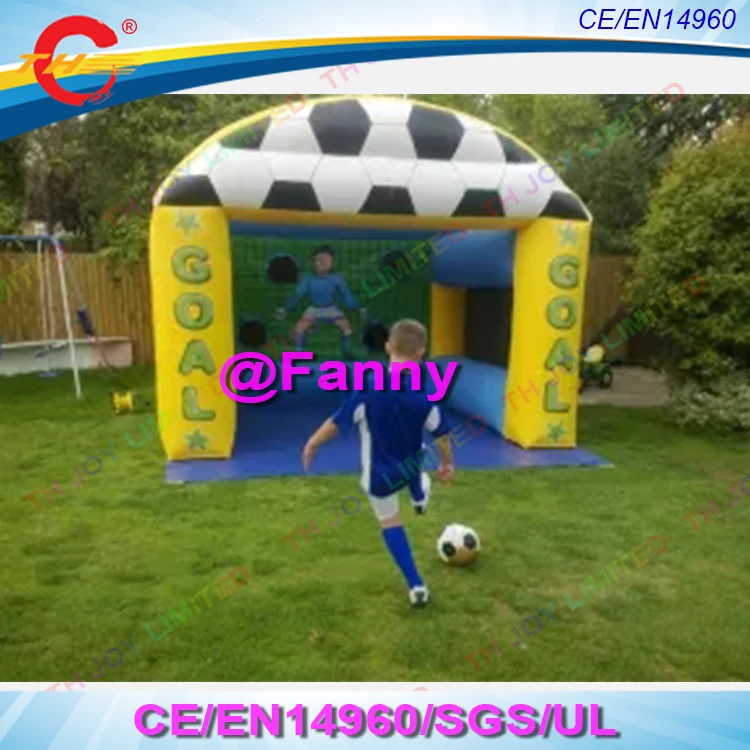 free air shipping,3*2m kids Inflatable football shootout goal/football