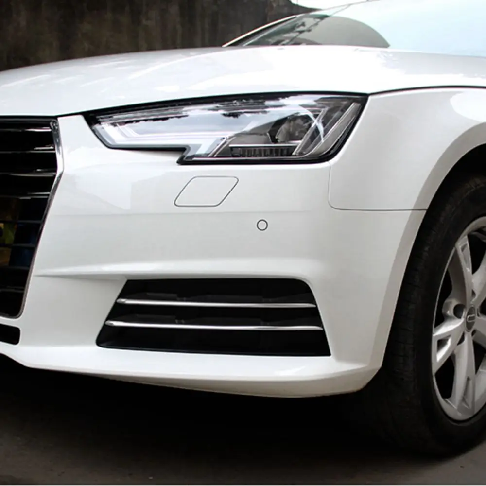 MONTFORD для Audi A4 Sedan B9/9L 2016 2017 ABS хромированные внешние передние противотуманные фары