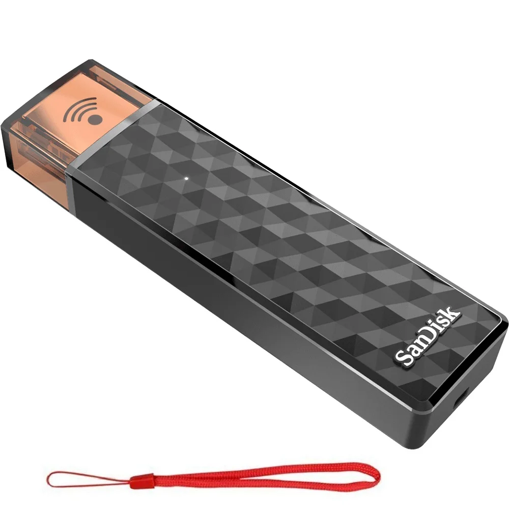 

Original SanDisk Connect Wireless Stick USB Flash Drive 128GB Pen Drive 64GB 32GB SDWS4 Wi-Fi + USB 2.0 pendrive USB Stick