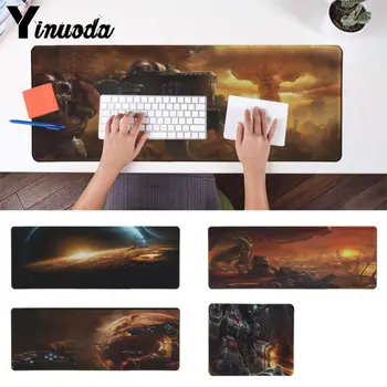 

Yinuoda StarCraft II Wings of Liberty Keyboards Mat Gaming mousepad Desk Mat Good quality Locking Edge large Mouse Pad gamer