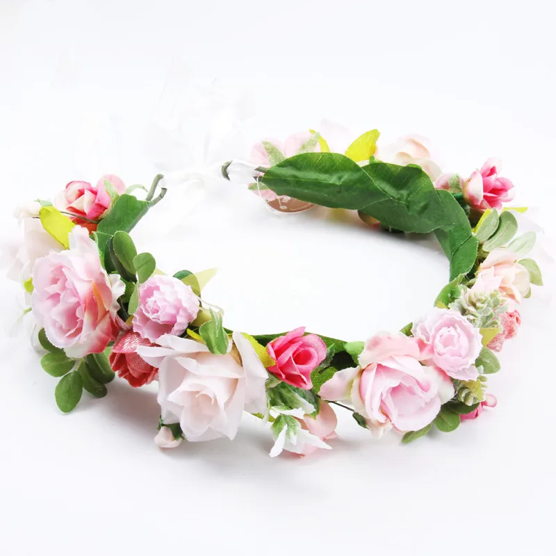 

HIYONG Fashion Delicate Flower Hair Band Hair Accessories For Women Hair Accessories Wedding Rattan Simulation Flower Headwear