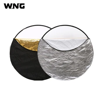 

24" 60cm 5 in 1 Collapsible Light Round Photography Reflector Light Diffuser for DSLR Photo and Studio