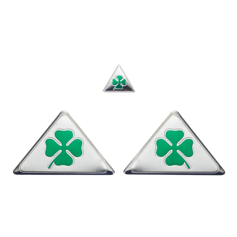 

For Alfa Romeo quatrefoil green delta Car Side Fender Emblem Badge Sticker for 4C 147 156 166 159 Giulietta Giulia Spider GT