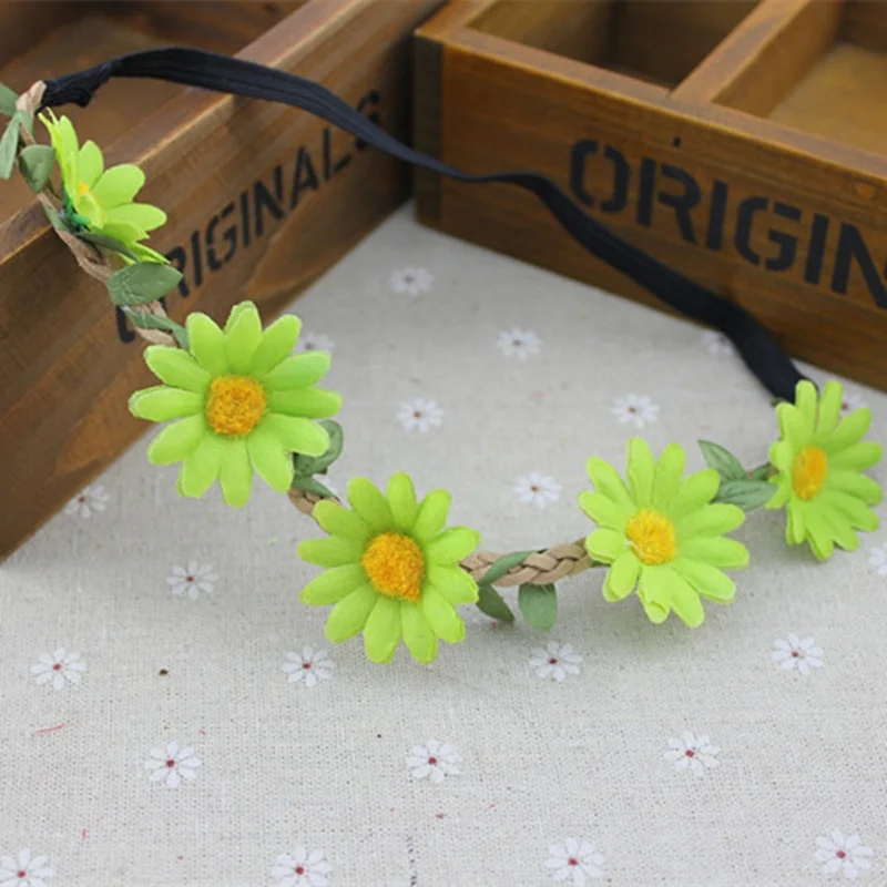 Women's Hair Accessories Dreamlikelin Bohemian Sunflowers Daisy Flowers Headband Ladies Hairband Hair Ornaments Floral Hair Accessories flower hair clips