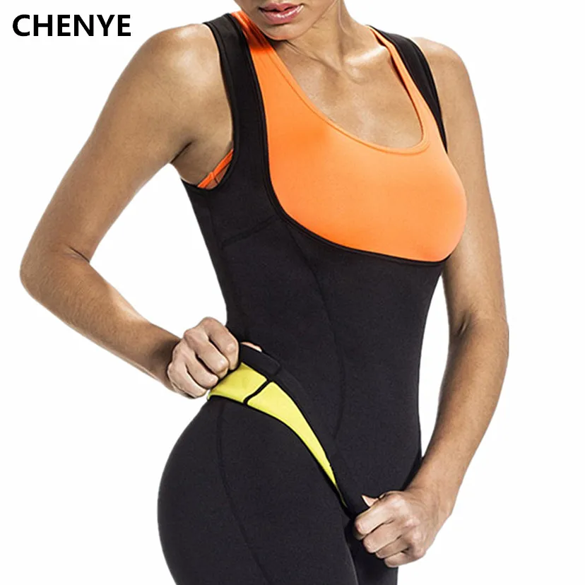 

CHENYE Plus Size Neoprene Sweat Sauna Hot Body Shapers Vest Waist Trainer Slimming Top Shapewear Weight Loss Waist Shaper Corset
