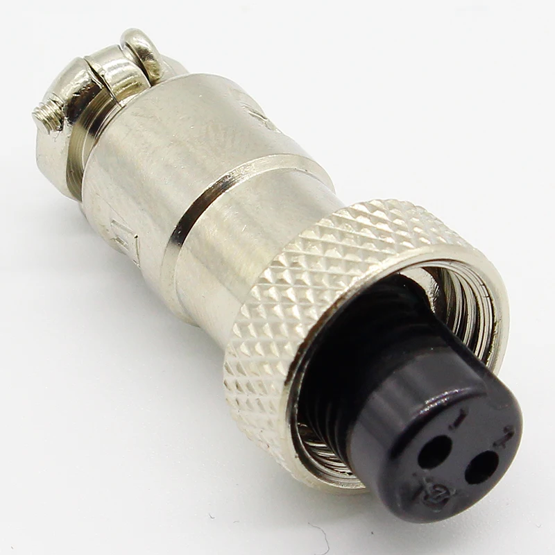 QIANRENON Lot De 2 Prises D'aviation GX12 Plaquées Or GX12 3 Broches