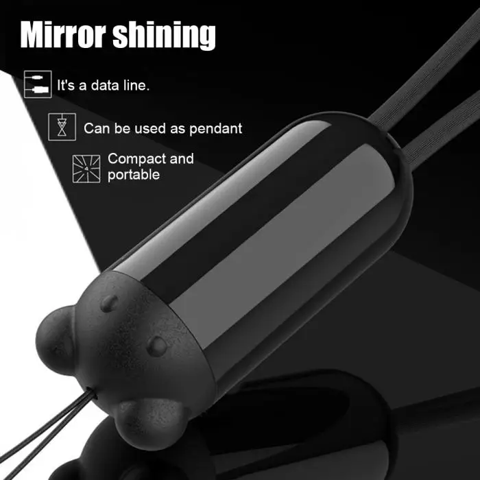 Portable Car Keychain Data Cable Telescopic USB Phone Fast Charging Line NJ88
