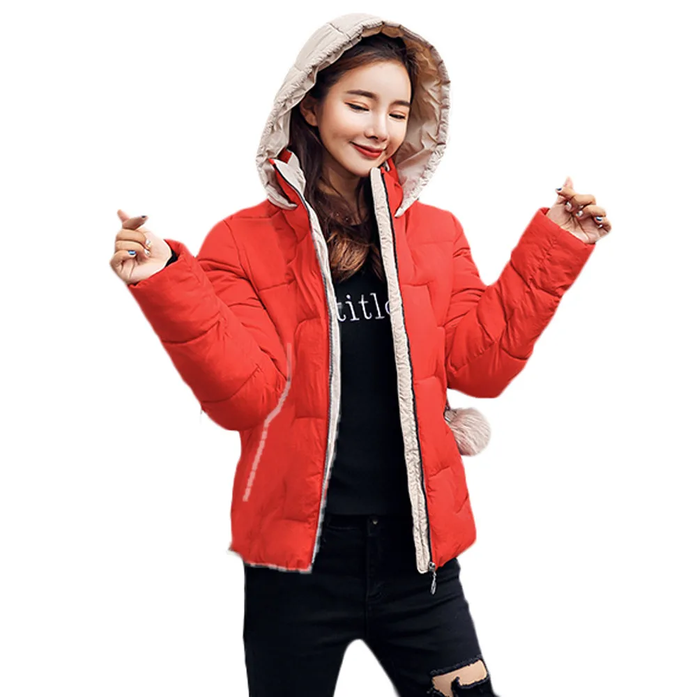 Free Ostrich 2019 new ladies fashion coat winter jacket women outerwear short jacket female padded parka women's overcoat N30