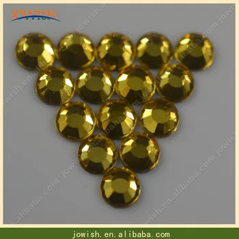 

Wholesale ss16 Lt Topaz 200gross / bag Korean Rhinestones Hotfix Flatback crystal Rhinestone for DIY nails decoration