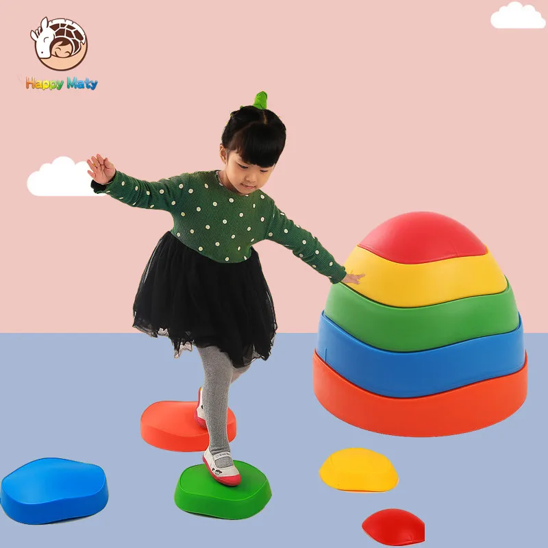 

Happymaty Crossing the River Stone Kindergarten Children Stepping Stone Indoor Outdoor Balance Training Sports Toy Gift For Kids