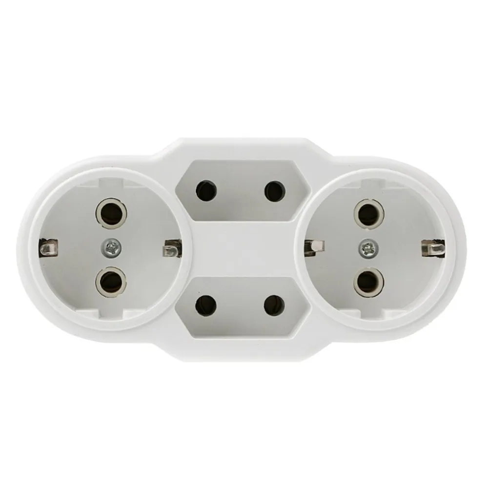 

Professional EU Type Conversion Socket 1 TO 4 Way EU Standard Power Adapter Socket Outdoor Traveling Socket AC 110~250V