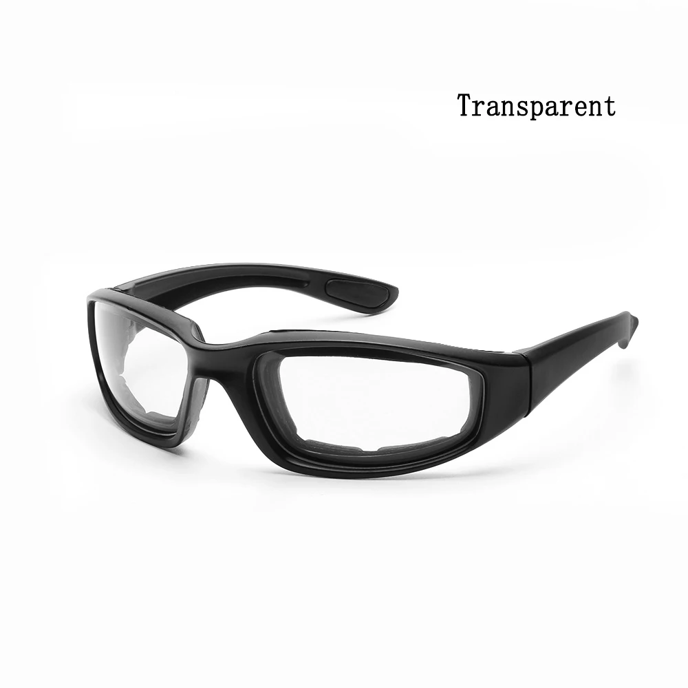 Очки для езды на мотоцикле, ветроустойчивые мягкие удобные ветрозащитные солнцезащитные очки для скутера, пылезащитные очки для защиты глаз - Цвет: transparent