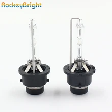 Rockeybright 2 шт. 35 W 12 V автомобиль D4S HID ксеноновая лампа накаливания фары matel базы источник света для автомобиля HID D4S ксенон 4300 K 6000 K 8000 K