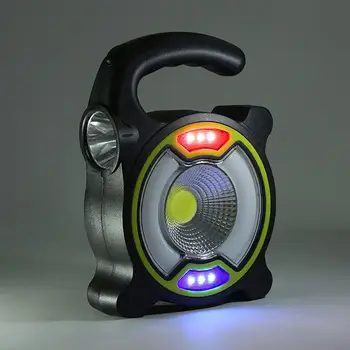 

Camping light Solar Powered LED Portable Lantern Work Flashlight Emergency Spotlight Lamp for Outdoor Camping Hiking Tent Light