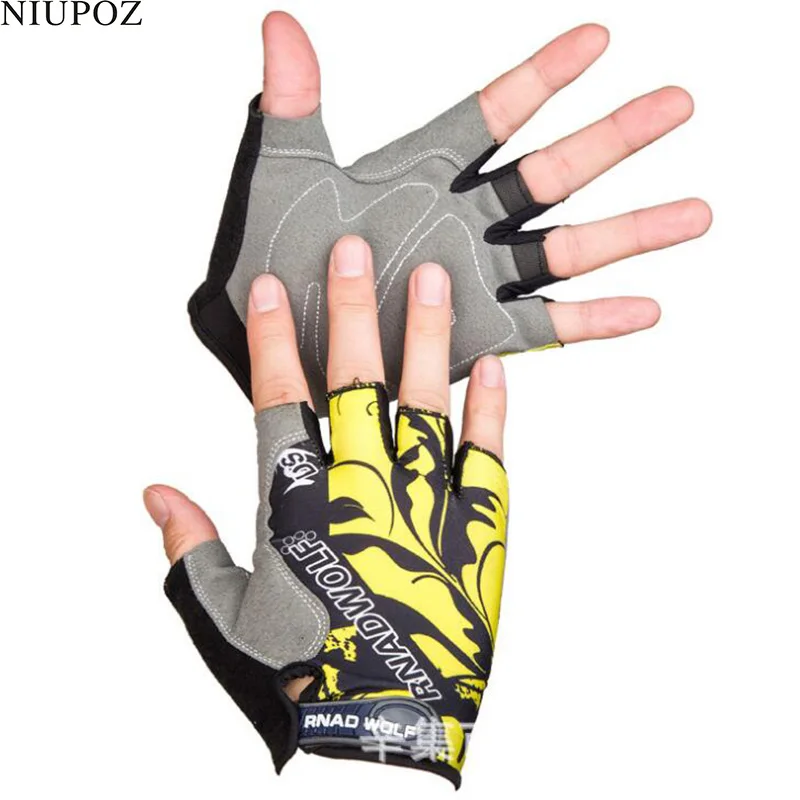 Men Women Children Outdoor Bicycle Cycling Glove Sport Half Finger Mesh Gloves