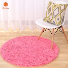 Thicking Red Round Carpets for Home Living Room Bedroom Floor Carpet Study Room Area Rug Computer Chair Hanging Basket Mats DT83
