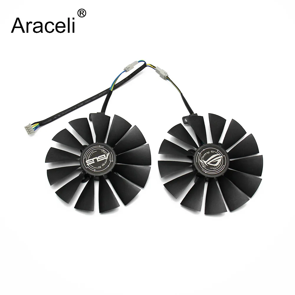 

T129215SM DC12V 0.25AMP Graphics / Video Card Cooler Fan FOR ASUS STRIX RX 570 580 RX570 RX580 GAMINGGraphics Card Cooling Fan