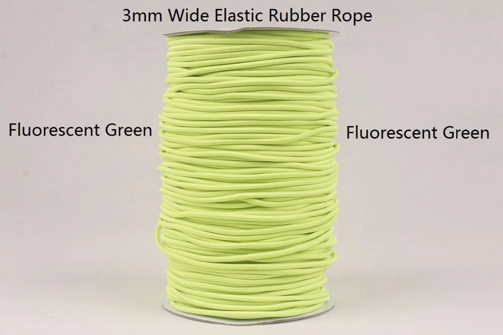 Флуоресцентный зеленый, зеленый, военный зеленый 20 ярдов/партия эластичный шнур 3 мм бисер стрейч веревочная нить