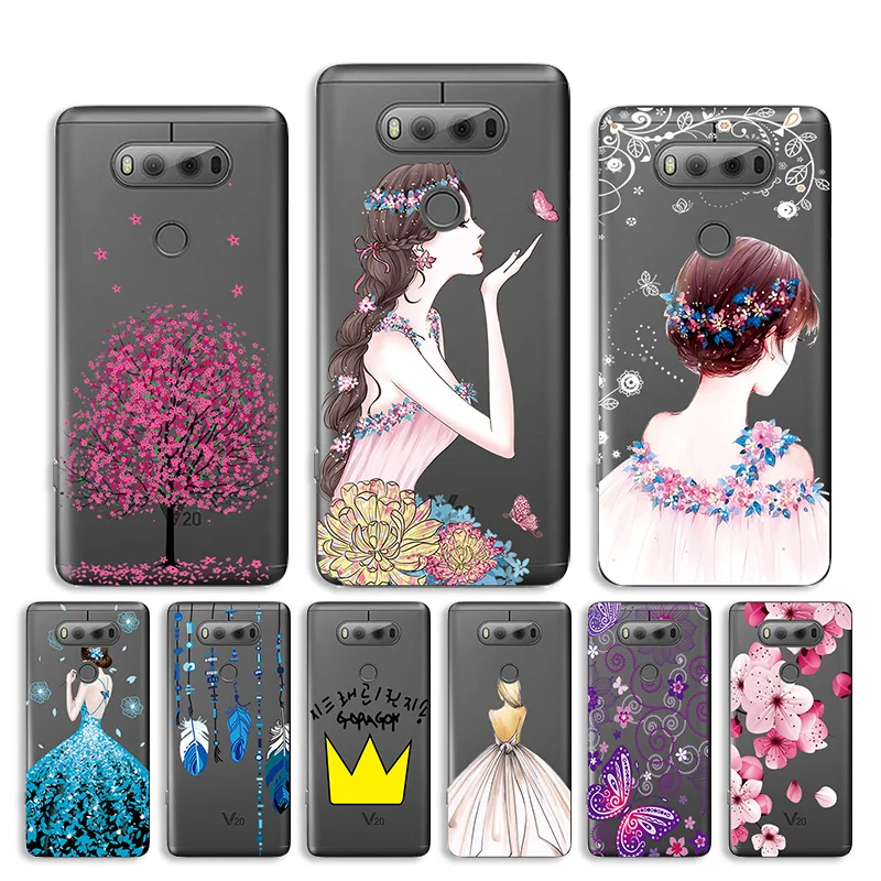 

Painted Case For LG Q Stylus Case Stylo 4 Q7 Plus G7 Q6 G6 Q8 2018 G6 Mini V20 F800 Q6+ Cover Transparent Silicone Soft TPU Etui
