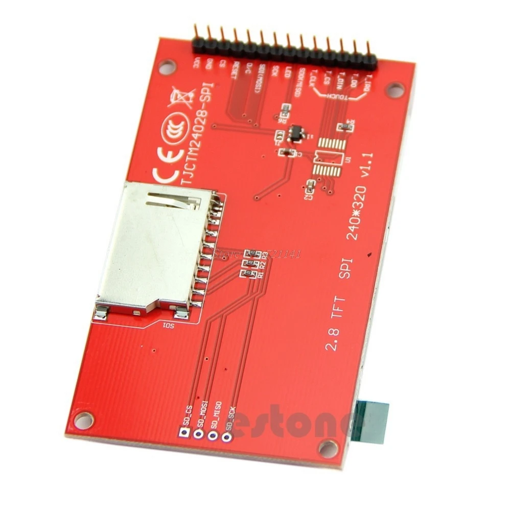 Модуль последовательного порта 2 8 &quot240x320 SPI TFT LCD + адаптер PCB Micro SD ILI9341 5 В/3 3 В