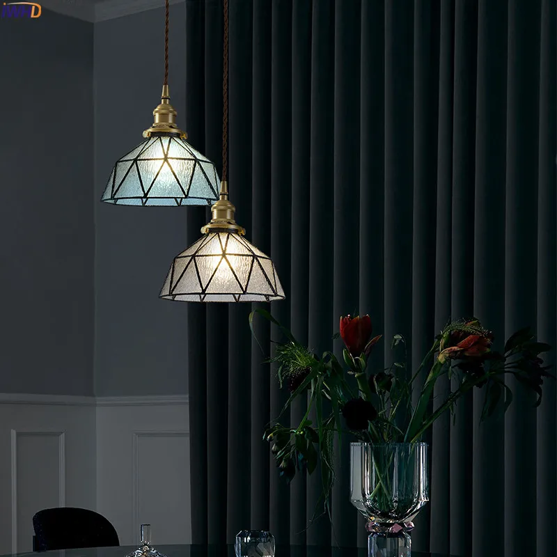  IWHD Nordic Japanese LED Pendant Lights Fixtures Dinning Living Room Hanging Light Retro Vintage Pe - 33048908183