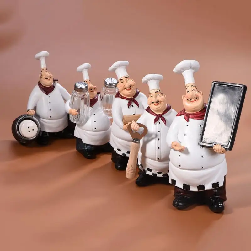 resin chef statue