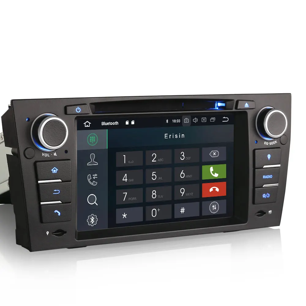 Best Erisin ES7867B 7" Android 8.0 Octa core 4G RAM Car DVD GPS Radio DVR DAB+ DVD For BMW 3 Series E90 Saloon/Touring/Coupe 1