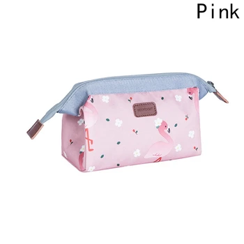 

2018 New Women Cotton Cloth Bag Cosmetic Bag Multi-functional Fashion Portable Lovely Cotton Wash Bag Steel Frame Cosmetic Bag
