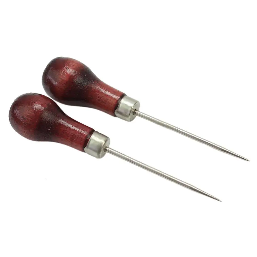 

2PCS Single Gourd-shaped Awl Pin Tool Cloth Sewing Punch Hole Maker Stitching Marking Leather Paper Craft Use
