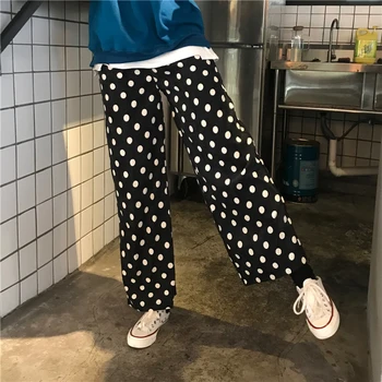 

Women's Korean Punk Chic Harajuku Ulzzang High Waist Point Slimming Pants Female Ins Cute Vintage Kawaii Trousers For Women