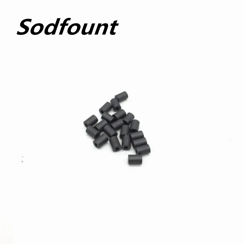 

100pcs Hollow magnetic beads 3.5*3.5*1.5mm Two triode anti-interference magnetic ring Nickel zinc ferrite through magnetic flux