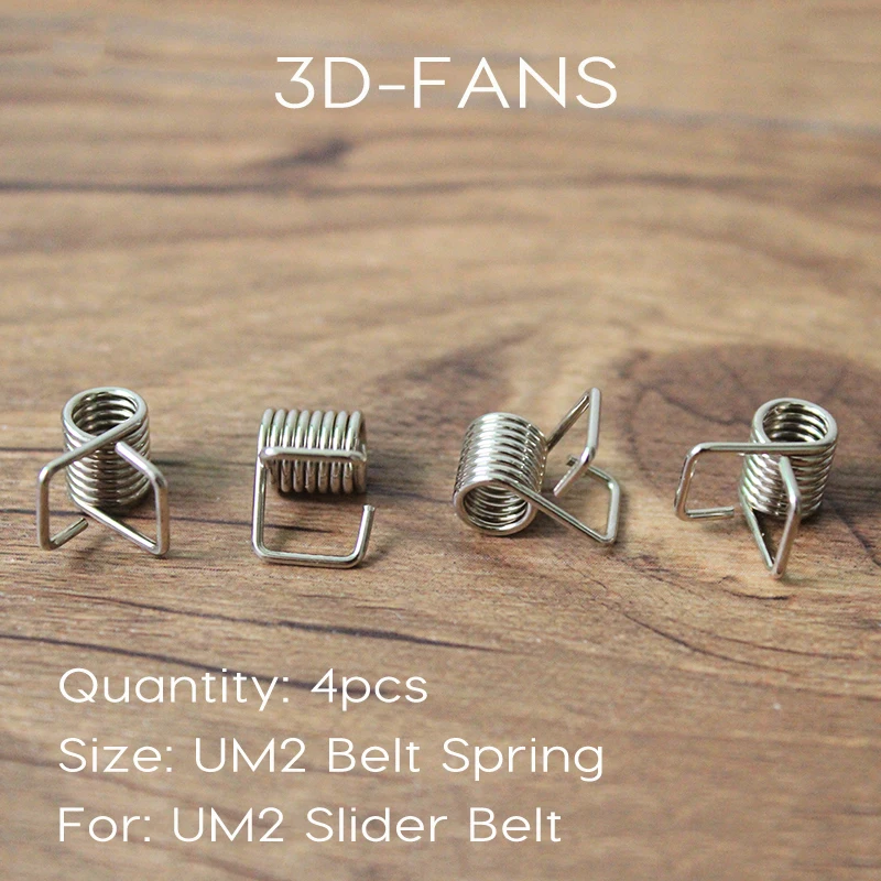4pcs 3D Printer Ultimaker 2 Sliding Block Spring Ultimaker2 Timing Belt