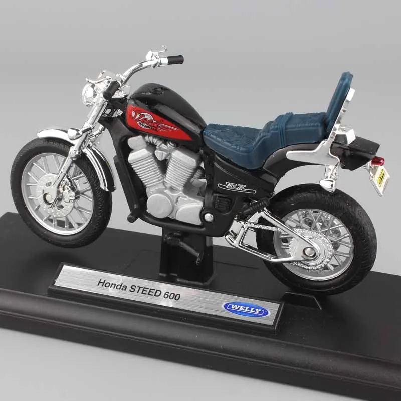 1:18 Масштаб миниатюры Детские Honda Steed 600 мотоциклы мотоцикл металлический автомобиль Стайлинг модель велосипеда литые игрушки автомобиль для мальчиков