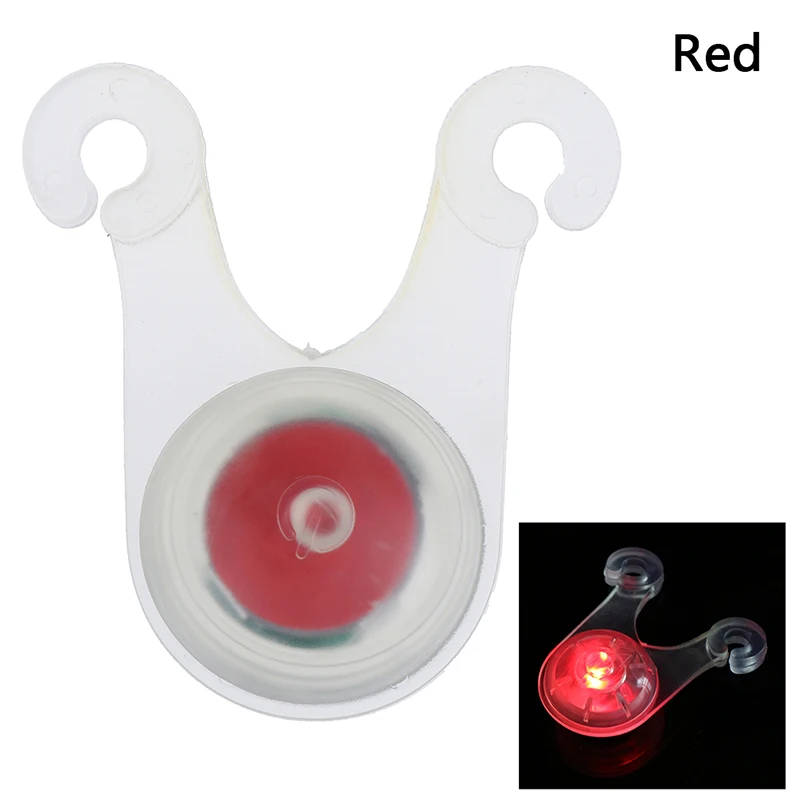 Светодиодный предупреждающий фонарь лягушка Подвесная лампа чехол для телефона задний фонарь силиконовый держатель для фонарика для велосипеда подвеска к велосипеду задний фонарь - Цвет: red