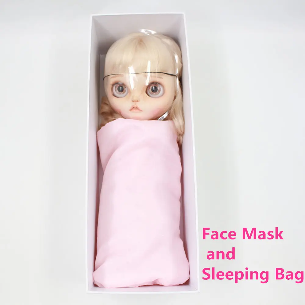 

Dream Fairy for blyth doll icy face protector mask pink sleeping bag with white box