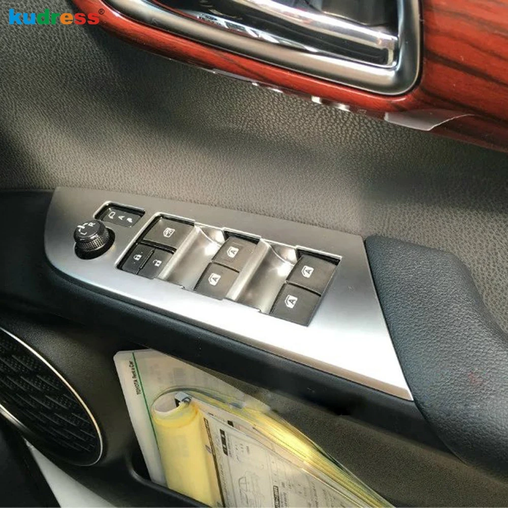 

For Toyota Prius 2016 2017 Interior ABS Matte Side Door Armrest Cover Window Switch Control Cover Trim Right Hand Driver 4pcs