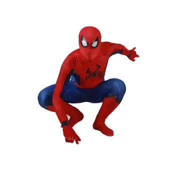 

New Design Spider Home Coming Cosplay Costume Zentai Spider Superhero Bodysuit Suit Jumpsuits Adult Kids