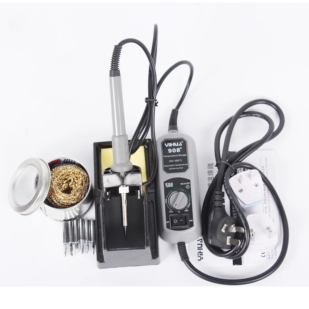 YIHUA 908+ 60W Electric Soldering Iron Solder Station Adjustable